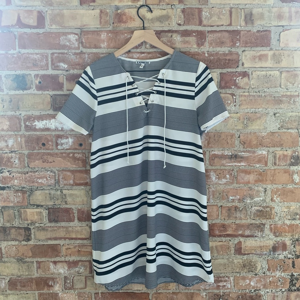 Casual Striped Dress, size M